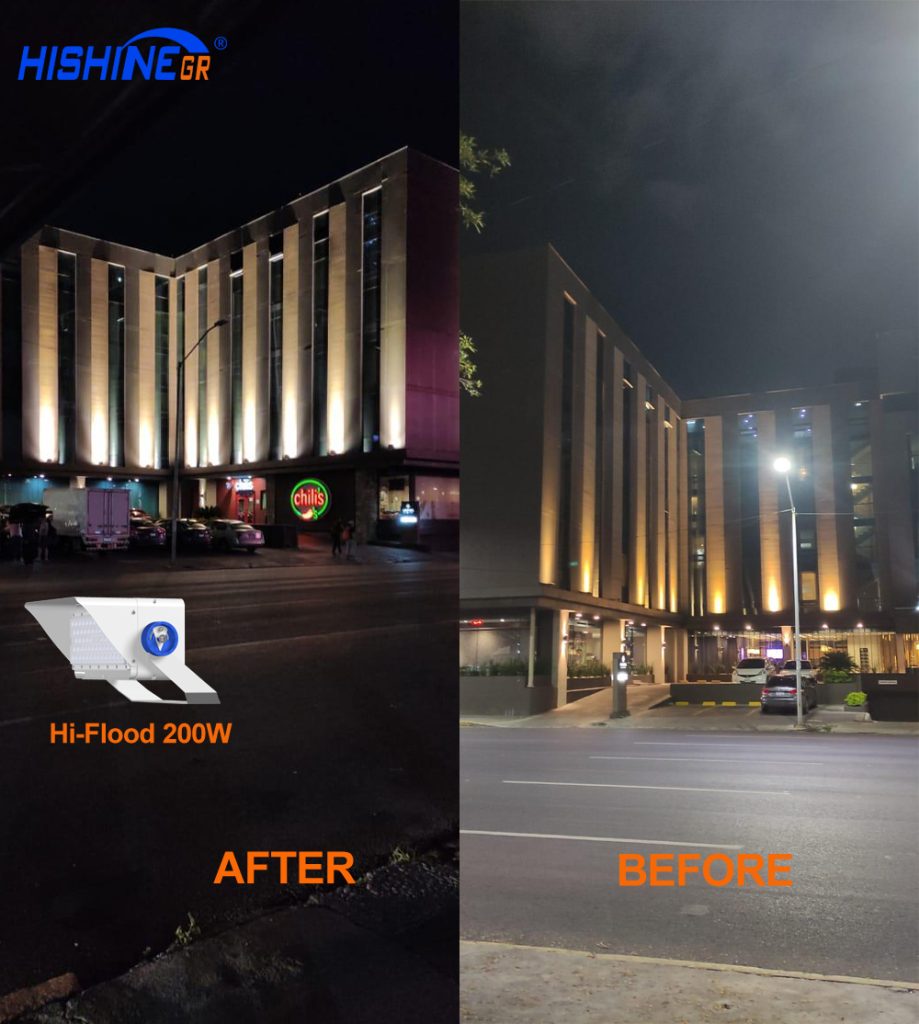 (Mexico) 39pcs 200W Hi-Flood Light Up the Outer Of A Hotel缩略图 (Mexico) 39pcs 200W Hi-Flood Light Up the Outer Of A Hotel缩略图