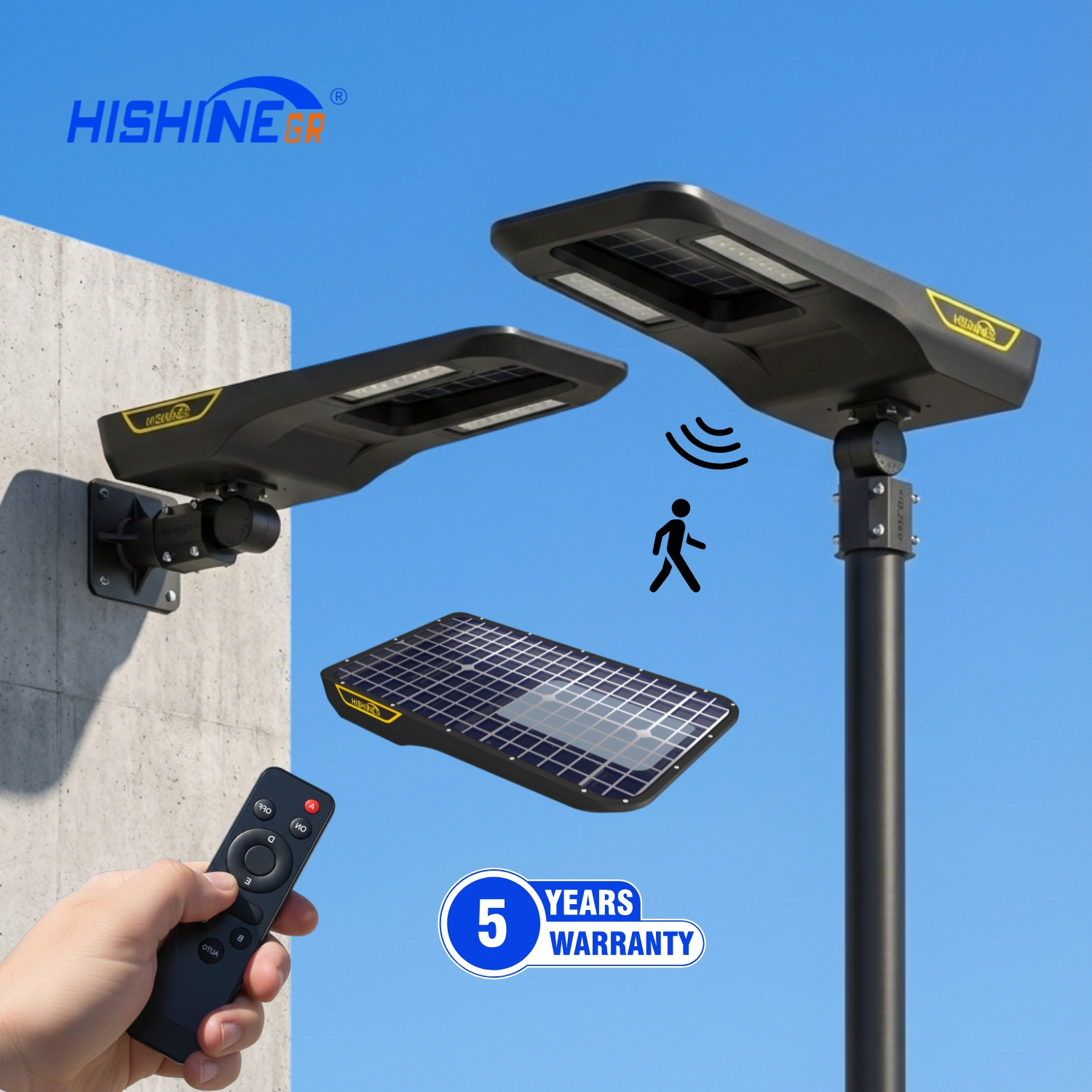 Hishine E Series All-in-One Solar LED Street Light