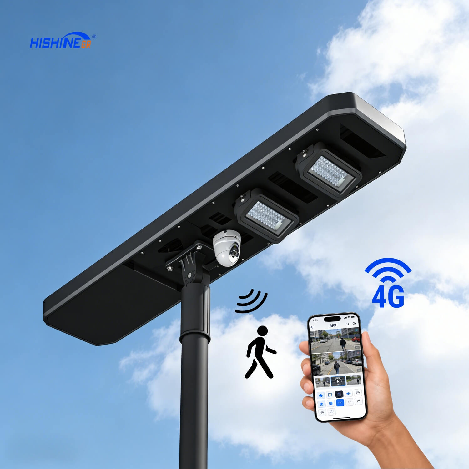 Hishine F Series All-in-One Solar LED Street Light