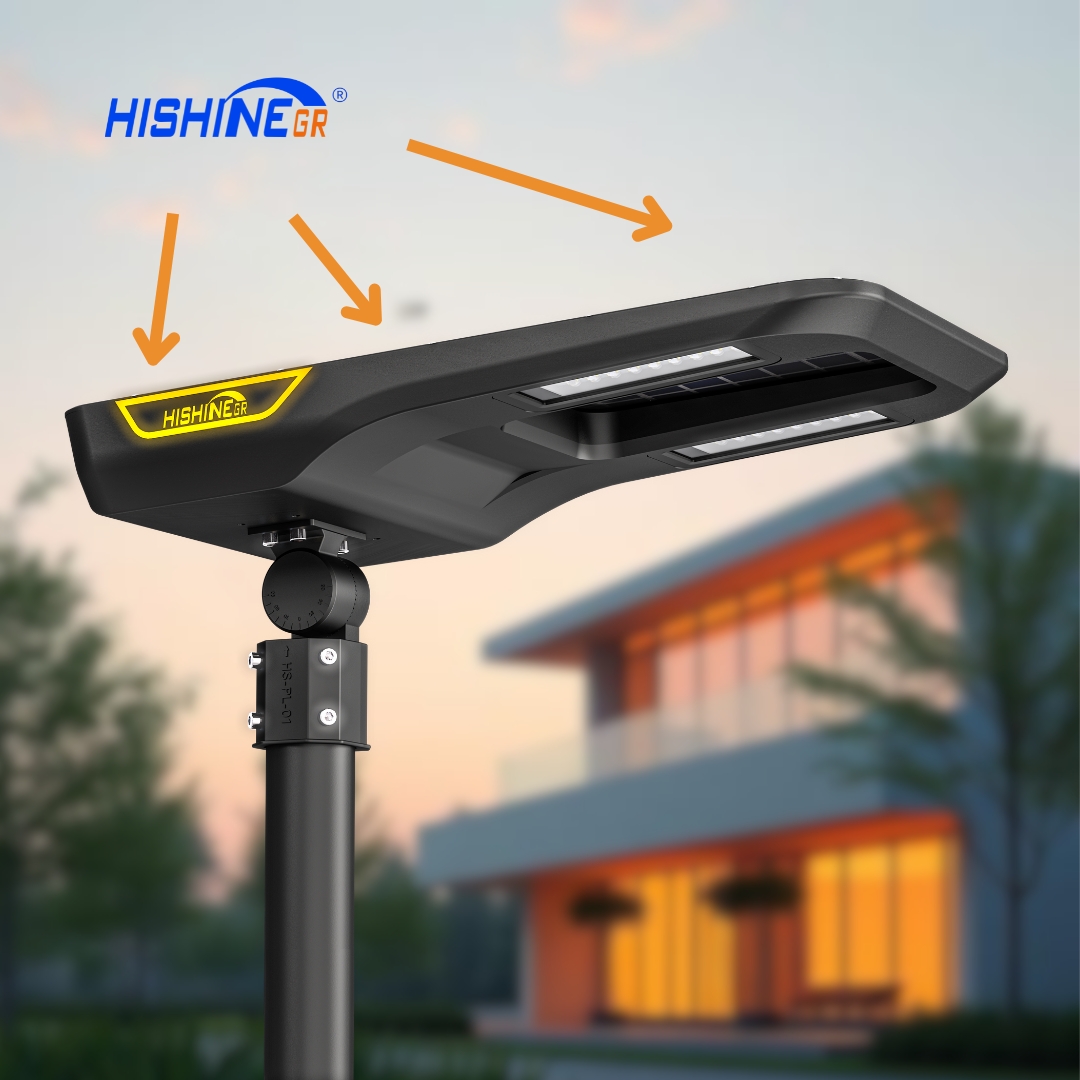 Warehouse & Logistics Parks application for Hishine E Series All-in-One Solar LED Street Light